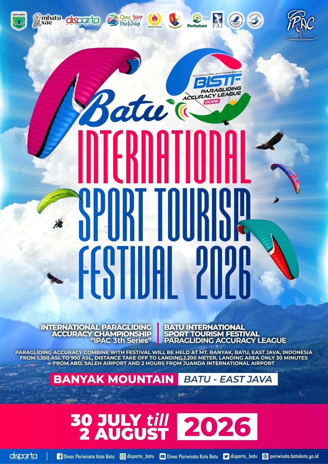 Batu International Sport Tourism Festival  Batu-East Java 2026  30 Juli-02 Agustus