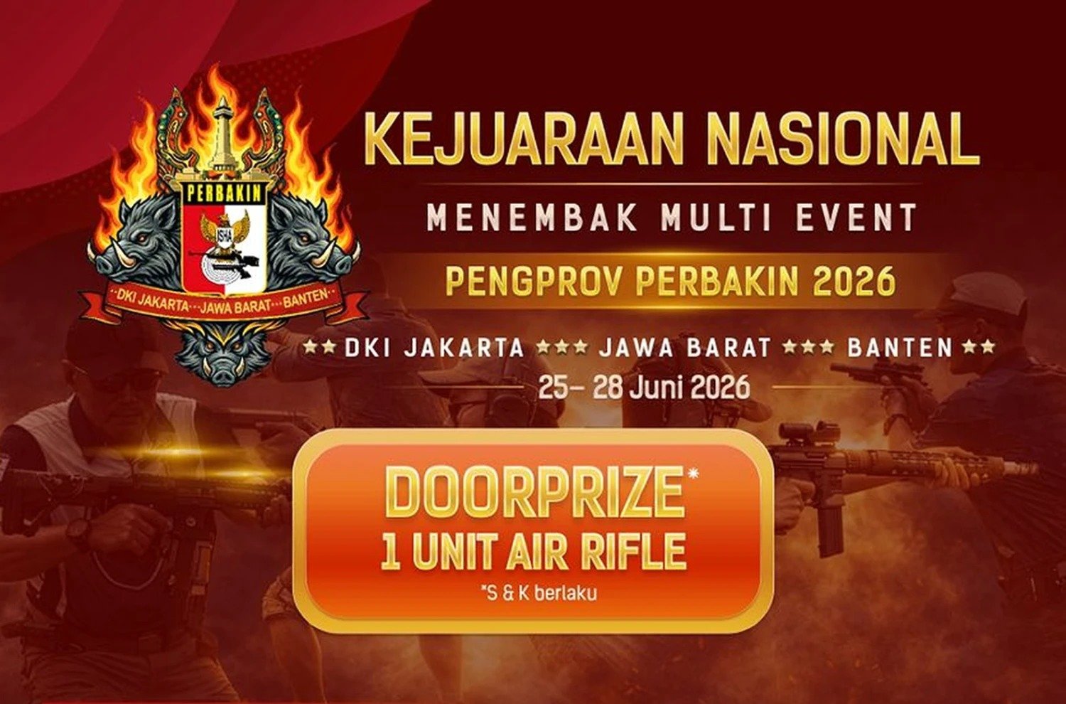 KEJUARAAN NASIONAL ANNIVERSARY PERBAKIN 2026 25-28 Juli